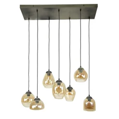 Hängelampe Shaded Mixed 7er Warm Amber