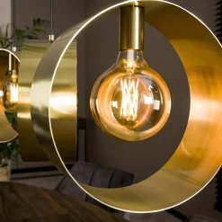 Hängelampe Vegas Gold Metall Retro Industrial