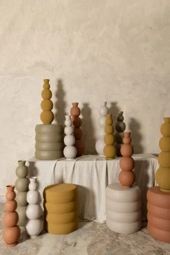 Hocker Beistelltisch Couchtisch Dakar Organic Metall Gelb