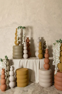 Hocker Beistelltisch Couchtisch Dakar Organic Metall Gelb