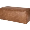 Hocker Leder Rodeo Pouf Cognac