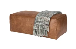 Hocker Leder Rodeo Pouf Cognac