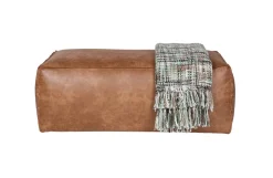 Hocker Leder Rodeo Pouf Cognac