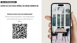 Hocker Leder Rodeo Pouf Schwarz