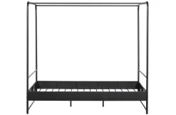 Industrial Himmelbett Metallbett Koje Schwarz Metall 160