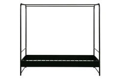 Industrial Himmelbett Metallbett Koje Schwarz Metall 90/200