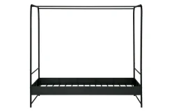 Industrial Himmelbett Metallbett Koje Schwarz Metall 120