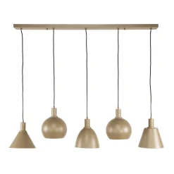 Industrial Hängelampe Metallo Beige mit unterschiedlichen Schirmen