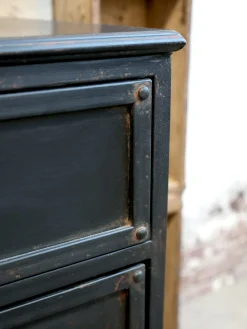 Industrial kleine Kommode Nachttisch Factory Metall 2 Schubladen