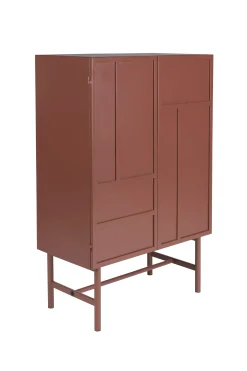 Industrial Schrank Hochkommode Davis Metall Rostrot