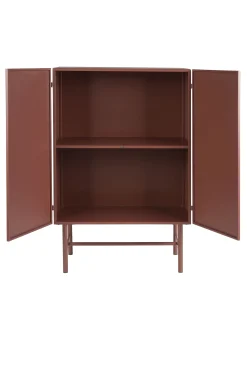 Industrial Schrank Hochkommode Davis Metall Rostrot