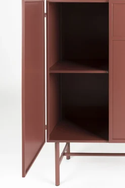 Industrial Schrank Hochkommode Davis Metall Rostrot