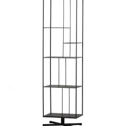 Industrial Standregal Bücherregal Jiske Schwarz Metall 180