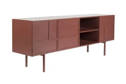 Industrial TV-Board Lowboard Davis Metall Rostrot
