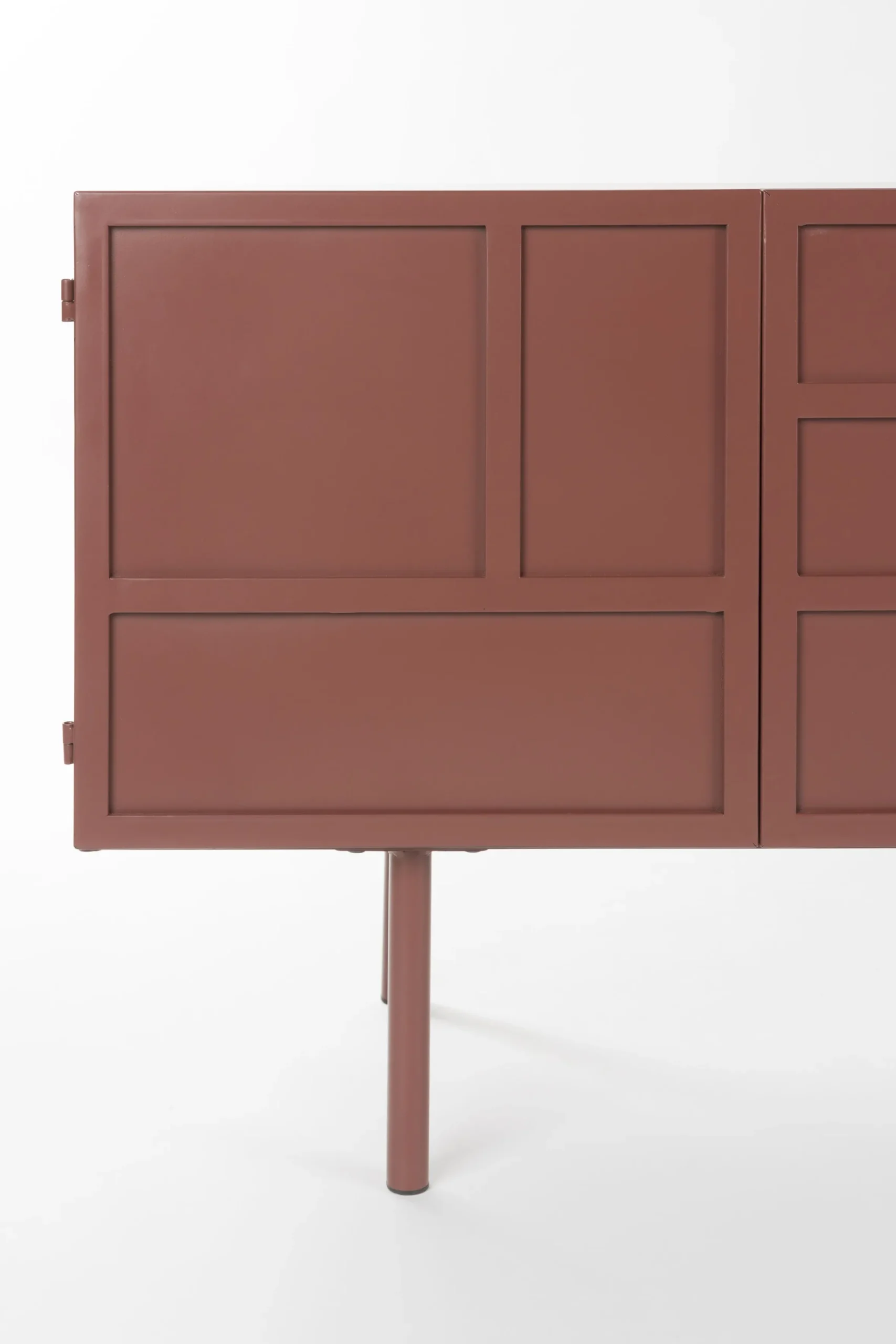 Industrial TV-Board Lowboard Davis Metall Rostrot