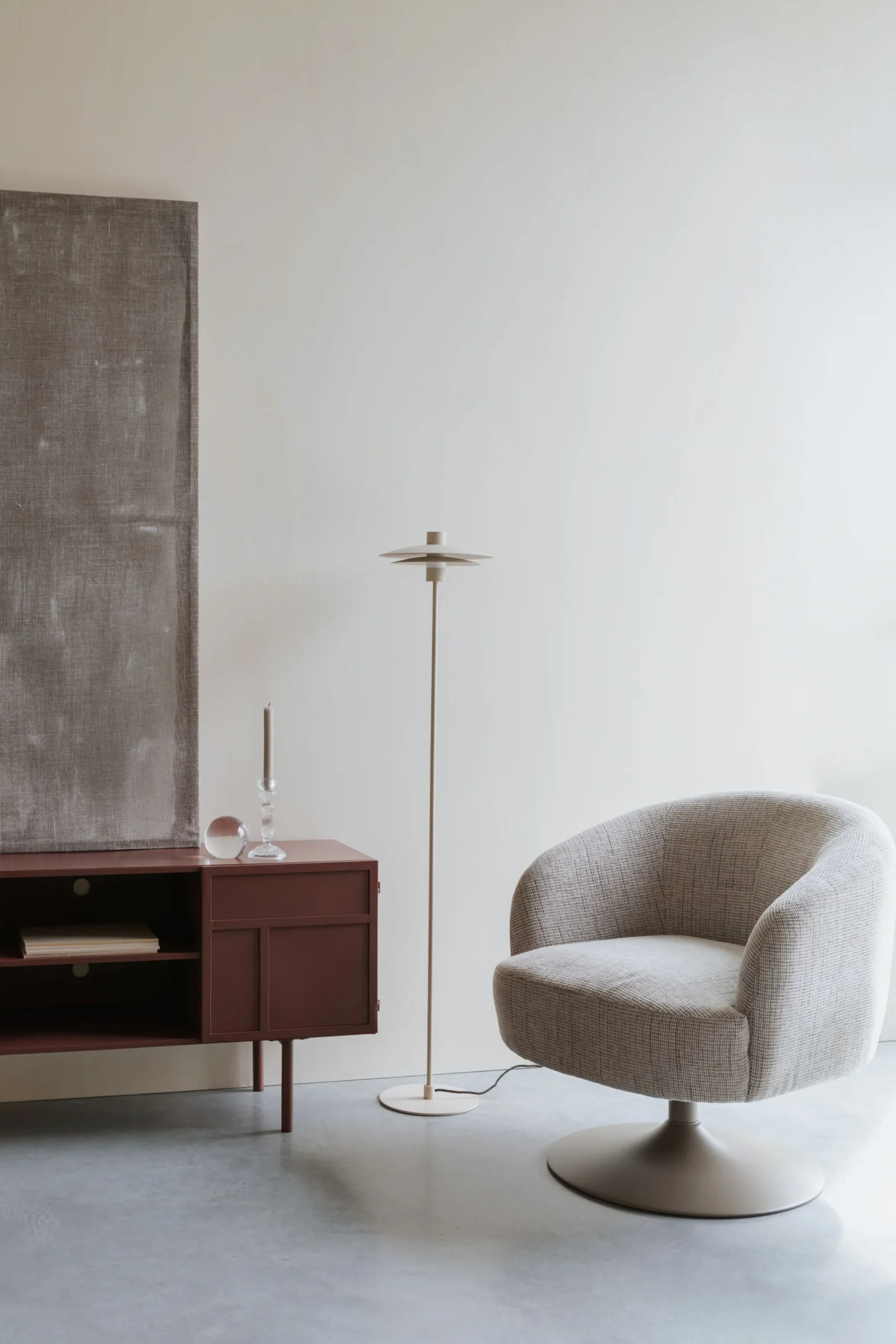 Industrial TV-Board Lowboard Davis Metall Rostrot