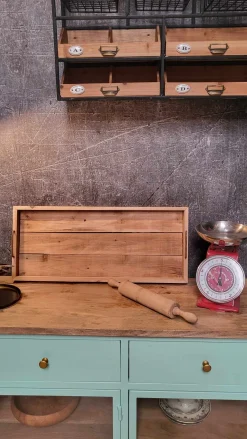 Landhaus Sideboard Provence Metallkorpus Holz Azure 160 - Ausstellungsstück