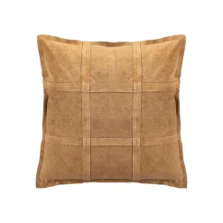 Lederkissen Colby Echtleder Camel S