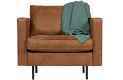 Ledersessel Rodeo Classic 1-Sitzer Cognac Chesterfield Wood