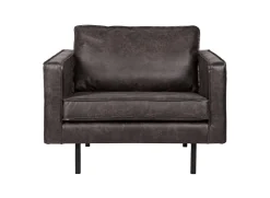 Ledersessel Rodeo 1-Sitzer Schwarz
