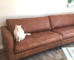 Ledersofa Classic Rodeo Chesterfield 3-Sitzer Cognac 275