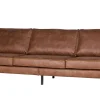 Ledersofa Rodeo 3-Sitzer Cognac 280