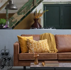 Ledersofa Rodeo 3-Sitzer Cognac 280