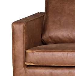 Ledersofa Rodeo 3-Sitzer Cognac 280