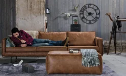 Ledersofa Rodeo 3-Sitzer Cognac 280