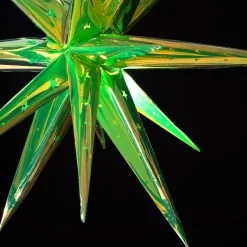 LED-Hängesterne 18 Spitzen inklusive Fernbedienung, Timer- und Dimmfunktion Grün