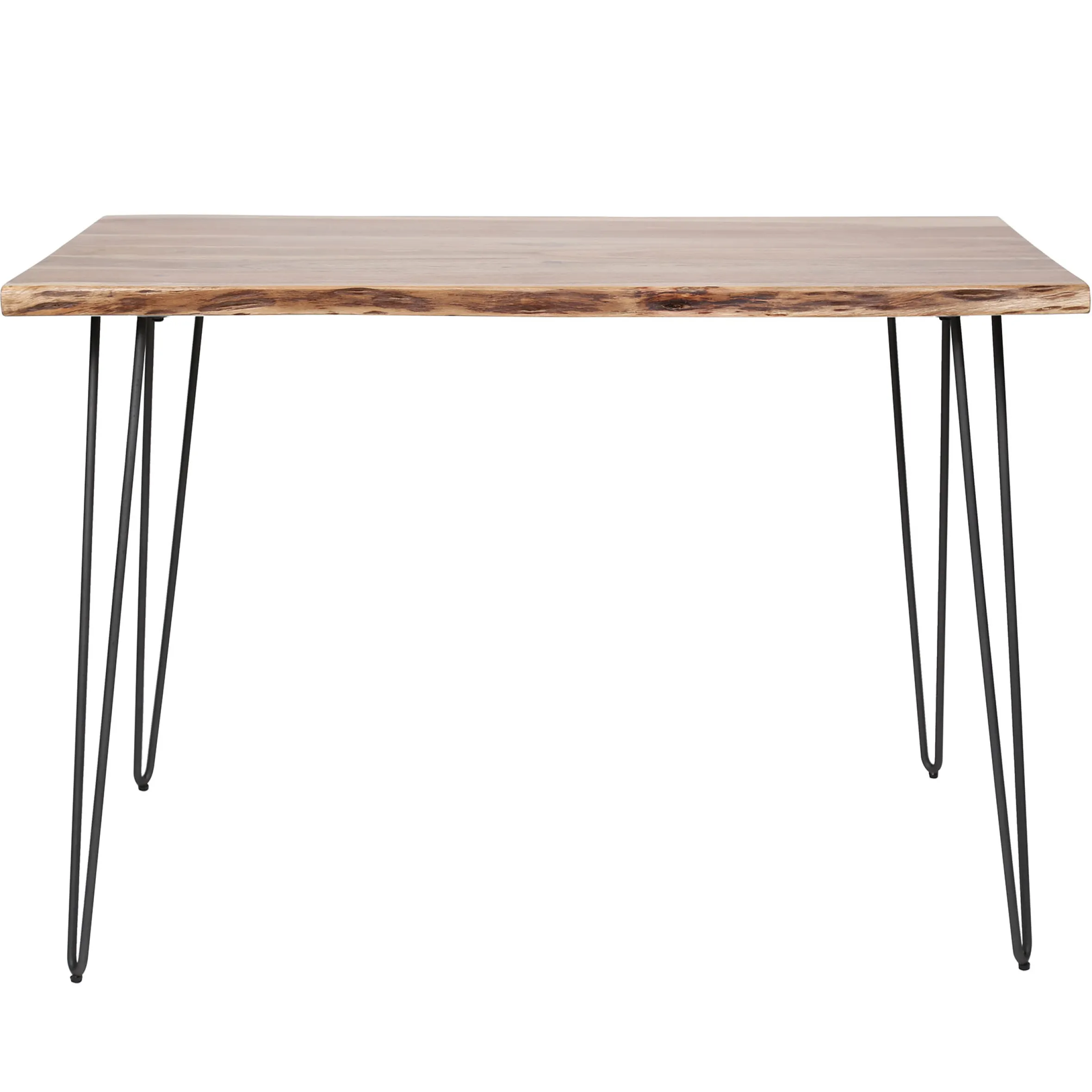 Massivholz Bartisch Industrial Edge Vintage 130/70/3,5 Baumkante