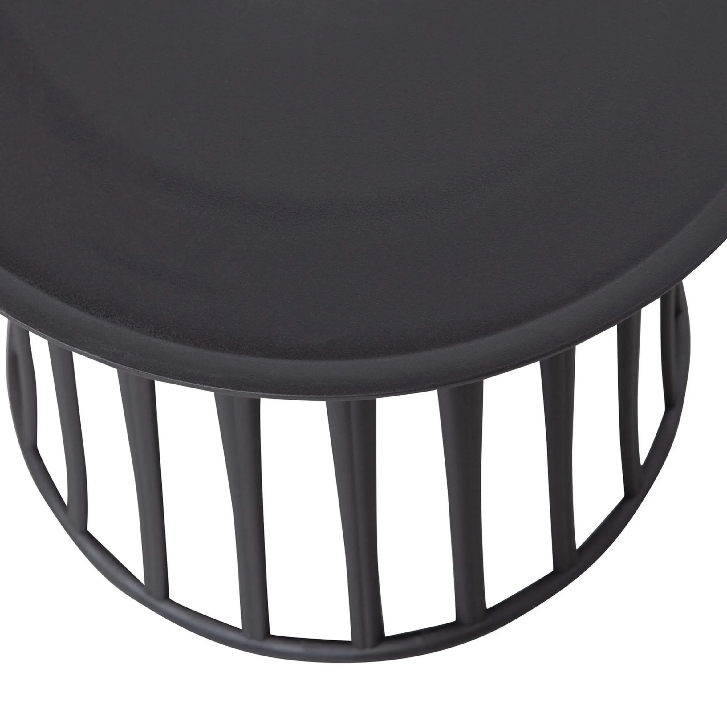 Outdoor Couchtisch Beistelltisch Boy Bliss Kunststoff Schwarz