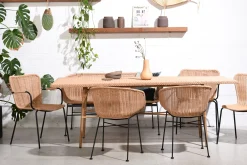 Outdoor Esstisch 210/100 Cabana PE-Rattan/Alu