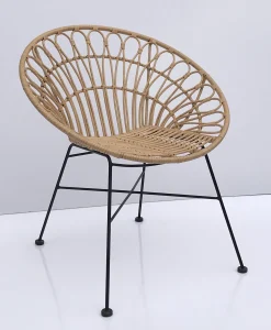 Rattansessel Hacienda PE-Rattan Peacock In/Outdoor Natur