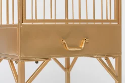 Regal Unlock Me Metall Gold Vogelkäfig