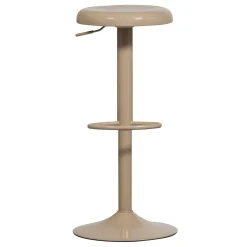 Retro Barhocker Monochrome Metall höhenverstellbar Sand