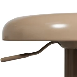 Retro Barhocker Monochrome Metall höhenverstellbar Sand
