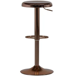 Retro Barhocker Monochrome Metall höhenverstellbar Kupfer
