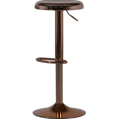 Retro Barhocker Monochrome Metall höhenverstellbar Kupfer