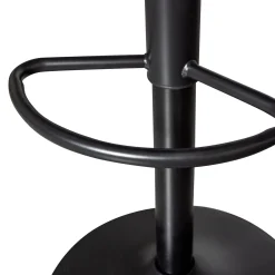 Retro Barhocker Monochrome Metall höhenverstellbar Schwarz