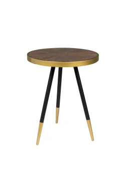 Retro Beistelltisch Denise Side Table Messing Brass Ø 44