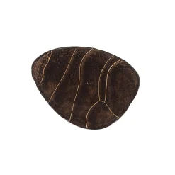 Retro Beistelltische Eclipse Glas Metall Dreibeinig Antik-Kupfer S