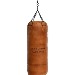 Retro Boxsack Tyson aus Leder Vintage Look