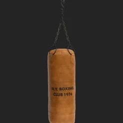 Retro Boxsack Tyson aus Leder Vintage Look