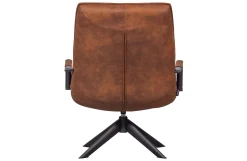 Retro Drehsessel Relaxsessel Jouke Leder Cognac Armlehne