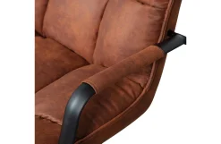 Retro Drehsessel Relaxsessel Jouke Leder Cognac Armlehne