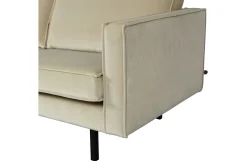 Retro Ecksofa Samt Rodeo 3-Sitzer Rechts oder Links 300/160 Pistazie Links