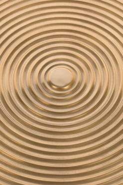 Retro Esstisch Hypnotising Metall Rund in Gold