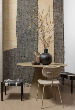 Retro Esstisch Jorre Rund Hellbraun 120 cm