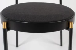 Retro Esszimmerstuhl 2er Set Rattan Don't Stop The Webbing Schwarz Buche